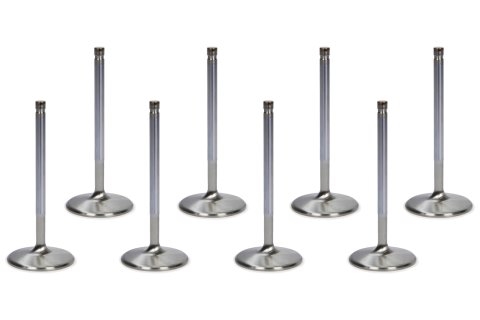 Intake Valve - Competition Plus - 2.080 in Head - 5/16 in Valve Stem - 5.010 in Long - Stainless - Small Block Chevy - Set of 8