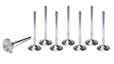 Exhaust Valve - 6000 Series - 1.760 in Head - 11/32 in Valve Stem - 5.060 in Long - Stainless - Big Block Ford / Cleveland / Modified - Set of 8