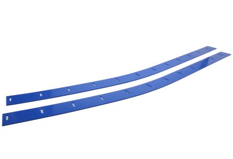 Wear Strip - ABC - 112 x 2.75 in - Plastic - Chevron Blue - Pair