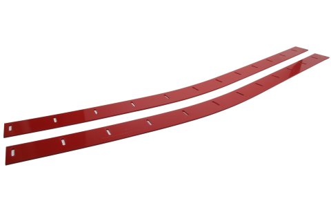 Wear Strip - ABC - 112 x 2.75 in - Plastic - Red - Pair