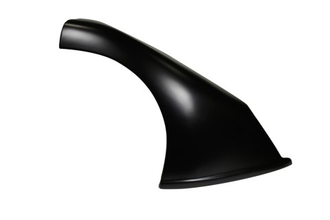 Fender - Passenger Side - Old Style - Plastic - Black - Dirt Late Model - Each