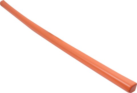 Roof Cap - 45.5 in Length - Plastic - Orange - Each