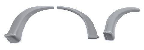 Wheel Flare Kit - Passenger Side - MD3 - Dirt - 3 Piece Kit - Plastic - Gray - Kit
