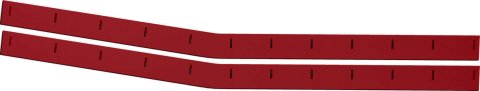 Wear Strip - MD3 - 119 x 3 in - Plastic - Red - Chevy Monte Carlo 1988 - Pair