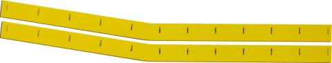 Wear Strip - MD3 - 119 x 3 in - Plastic - Yellow - Chevy Monte Carlo 1988 - Pair