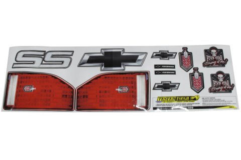 Graphics - Tail - Laminated Protective Coating - Chevy Monte Carlo 1988 - Kit