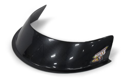 Air Deflector - MD3 - 3 in Tall - Plastic - Carbon Fiber Look - Each