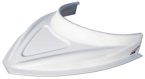 Hood Scoop - MD3 - 3 in Height - Curved Bottom - Plastic - White - Dirt Late Model - Each