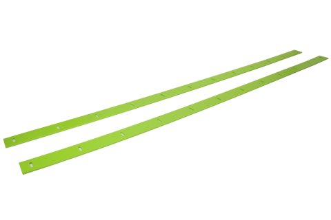 Wear Strip - 116 x 1.875 in - Plastic - Fluorescent Green - ABC NextGen - Pair