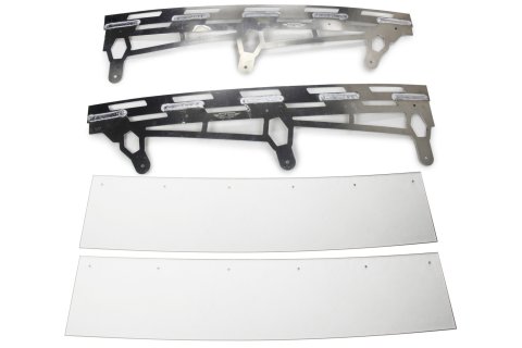 Spoiler - 60 x 6.5 in - 90 Degrees - 2-Piece - Polycarbonate Spoiler - Natural Aluminum Brackets - ABC NextGen - Kit