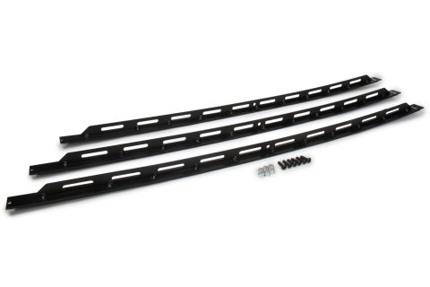 Window Brace Kit - Rear - Predrilled - Foam Padded - Slotted Support Flange - Aluminum - Black Powder Coat - ABC NextGen - Kit