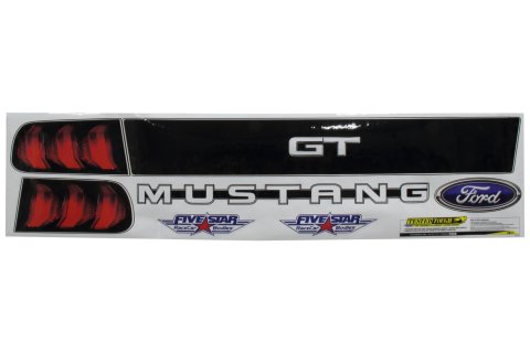 Graphics - Tail - Laminated Protective Coating - Ford Mustang - ABC NextGen - Kit
