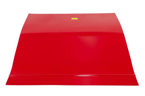 Hood - MD3 - Flat - Lightweight - Composite - Red - Dirt Late Model - Each