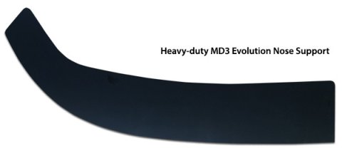 Nose Support - Lower - MD3 Evolution - Plastic - Black - Each