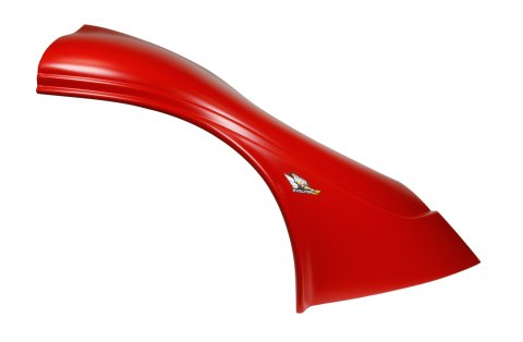 Fender - Passenger Side - Upper - MD3 - New Style - Plastic - Red - Dirt Late Model - Each