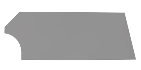 Door - MD3 - Passenger Side - Plastic - Gray - Dirt Modified - Each