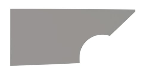 Quarter Panel - MD3 - Passenger Side - Plastic - Gray - Dirt Modified - Each