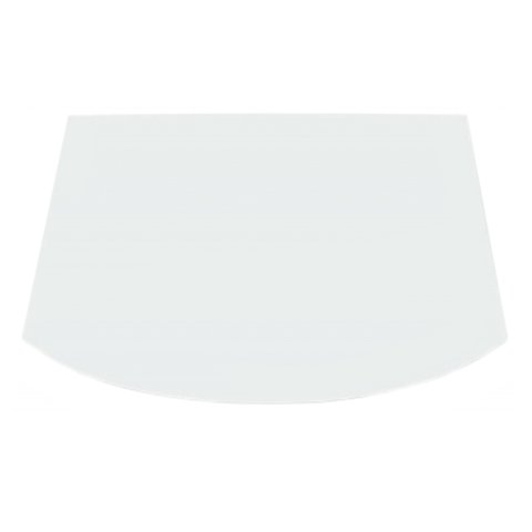 Windshield - Short Track - 0.125 in Thick - Molded - Oversized - Mar Resistant - Polycarbonate - Each