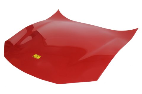 Hood - ABC - Flat - Lightweight - Composite - Red - Each