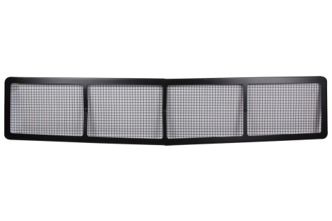 Nose Screen - Lower - 1/4 in Screen Spacing - Aluminum - Black Powder Coat - Short Track Truck - Each