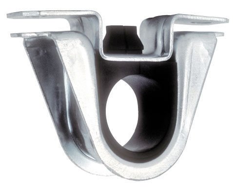 Rack and Pinion Mount - Bushing / Clamp - Rubber / Steel - Zinc Oxide - Dodge Omni Rack and Pinions - Each