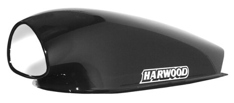 Hood Scoop - TRI Aero Series - 12.5 in Tall - 14.5 in Wide - 39.5 in Long - Fiberglass - Black - Each