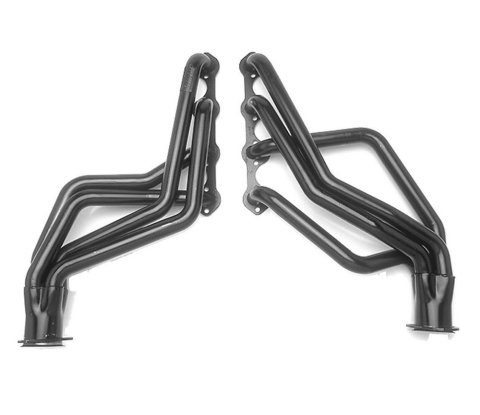 Headers - Street - 1.5 in Primary - 3 in Collector - Gaskets / Hardware Included - Steel - Black Paint - Small Block Ford - Ford / Mercury 1978-93 - Pair