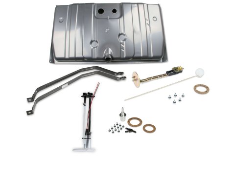 Fuel Tank - Sniper EFI - 20-1/2 gal - 255 lph Pump - 1/4 in NPT Outlet - 1/4 in NPT Return - Sending Unit - Steel - Silver Powder Coat - GM F-Body 1970-73 - Kit