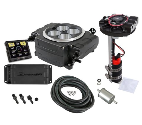 Fuel Injection - Sniper 2 EFI - Throttle Body - Square Bore - Aluminum - Black Powder Coat - Kit