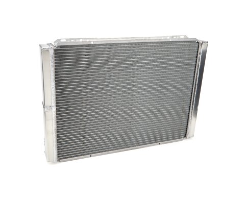 Radiator - 27.75 in W x 20 in H x 3 in D - Dual Pass - Passenger Side Inlet - Passenger Side Outlet - Aluminum - Natural - Each