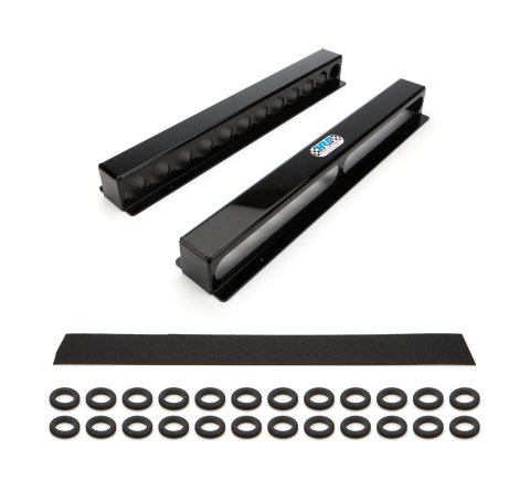 Torsion Bar Rack - Wall Mount - 12 Bar Capacity - Aluminum - Black Powder Coat - Each