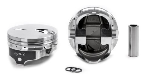 Piston - Premium Forged - Forged - 4.420 in Bore - 1/16 x 1/16 x 3/16 in Ring Grooves - Minus 3.40 cc - Big Block Ford - Set of 8