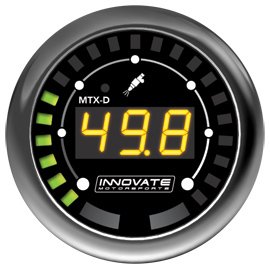 Fuel Pressure Gauge - 0-145 psi - Electric - Digital - 10 Bar Sweep - 2-1/16 in Diameter - Black Face - Each