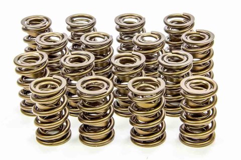 Valve Spring - RAD-9000 - Dual Spring / Damper - 510 lb/in Spring Rate - 1.200 in Coil Bind - 1.570 in OD - Set of 16