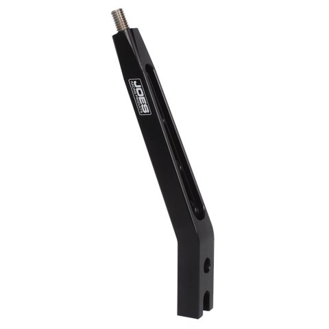 Shifter Stick - Single Bend - 8 In Length - 3/8-16 in Thread - 2 in Left Offset - Aluminum - Black Anodized - Manual - Universal - Each