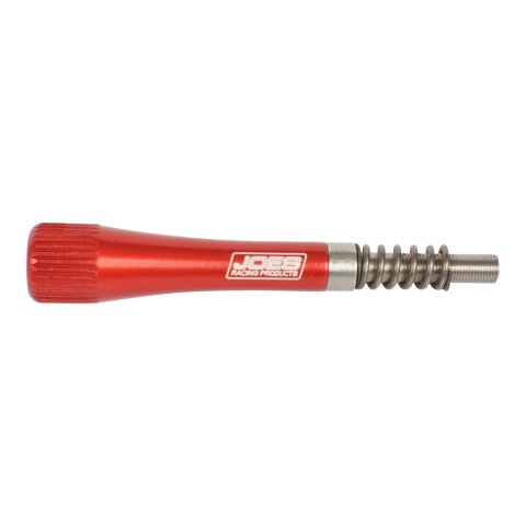 Idle Adjuster - Knurled Grip - 5 mm x 0.5 Thread - 3 in Long - Stainless Steel Spring - Red Anodized - Aluminum - Micro Sprint - Each