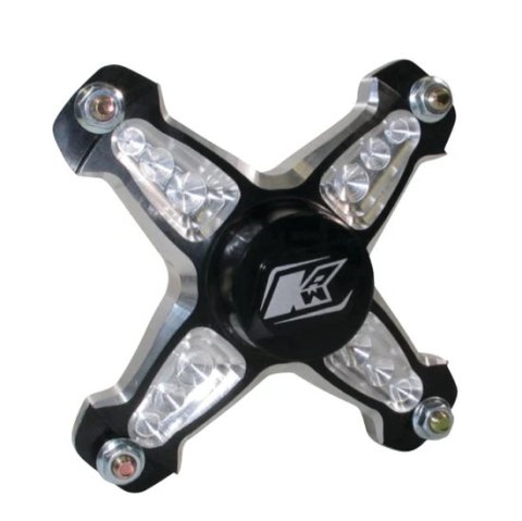 Wheel Hub - Front - Driver Side - 4 Pin - Direct Mount - Bearings - Aluminum - Black Anodized - Micro / Mini - Each