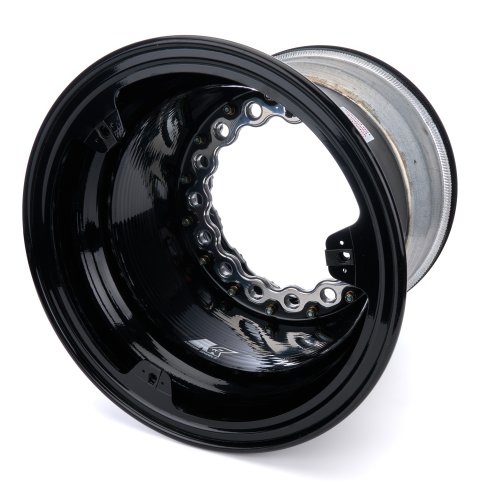 Wheel - 15 x 14 in - 5.000 in Backspace - Wide 5 Bolt Pattern - Inner Beadlock - Aluminum - Black Anodized - Each