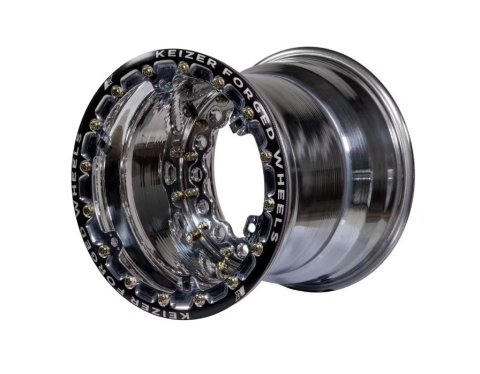 Wheel - 15 x 14 in - 6.000 in Backspace - Wide 5 Bolt Pattern - Beadlock - Aluminum - Polished - Each