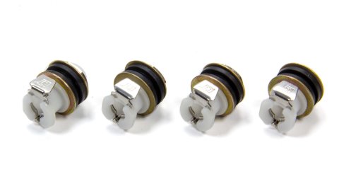 Tire Pressure Relief Valve - 5/8 in Wheel Hole - Plastic - White - Schrader / Tire Pressure Relief Valves - Set of 4