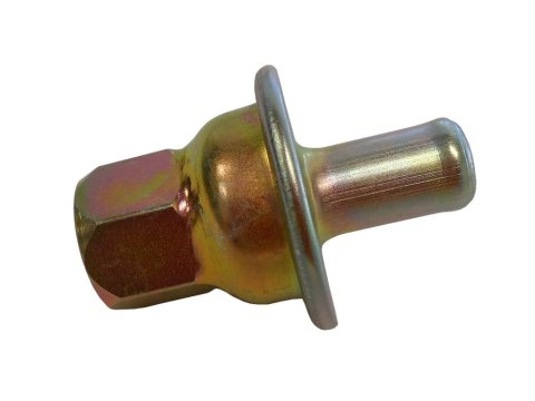 Check Valve - 1/2 in NPT Female Inlet - 5/8 in Hose Barb Outlet - Steel - Zinc Oxide - Kevko Crankcase Evacuation System - Each