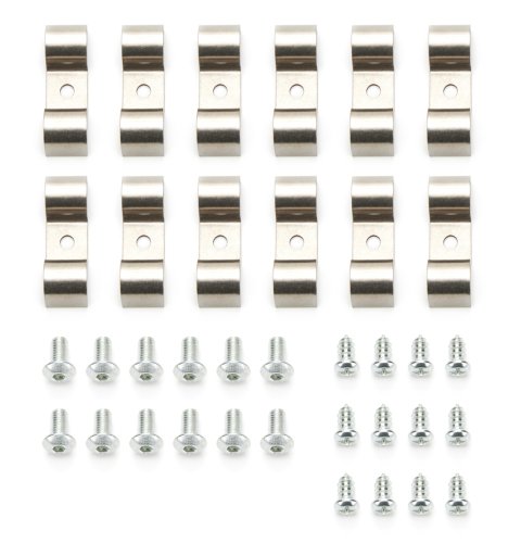 Line Clamp - Double - 0.5 in - Stainless - Natural - Set of 12