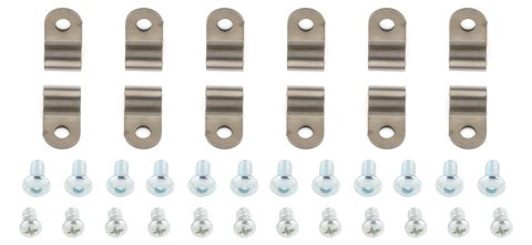 Line Clamp - Single - 0.25 in - Stainless - Natural - Set of 12