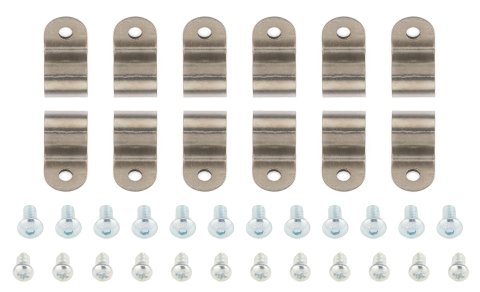 Line Clamp - Single - 0.5 in - Stainless - Natural - Set of 12