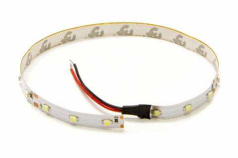 Light Strip - LED - 12 in Long - Adhesive Backed - White - Universal - Each
