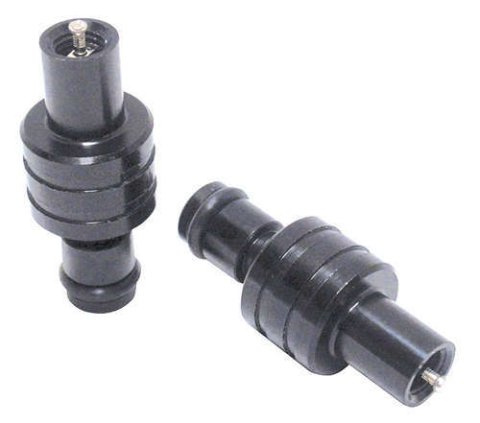 Schrader Valve - Aluminum - Black Anodized - Tire Pressure Relief Valve - Pair