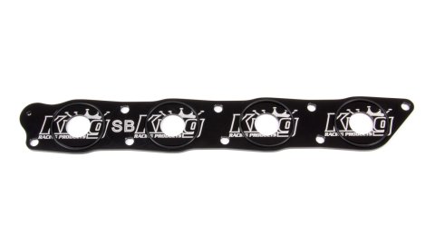 Restrictor Plate - 3/4 in Opening - 4-Hole - Aluminum - Black Anodized - Yamaha Silver / Black - Each
