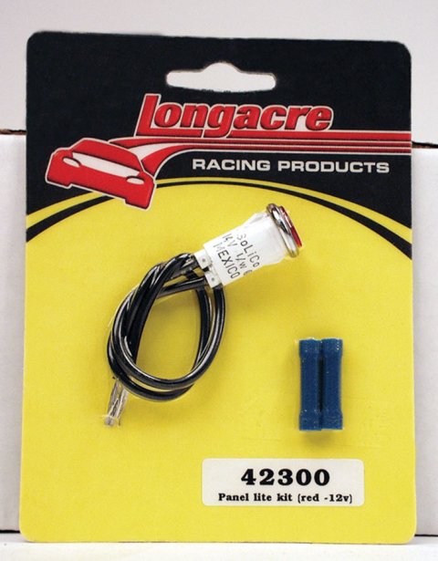 Warning Light - 12V - 1/2 in Diameter - Red - Longacre Gauge / Switch Panels - Each