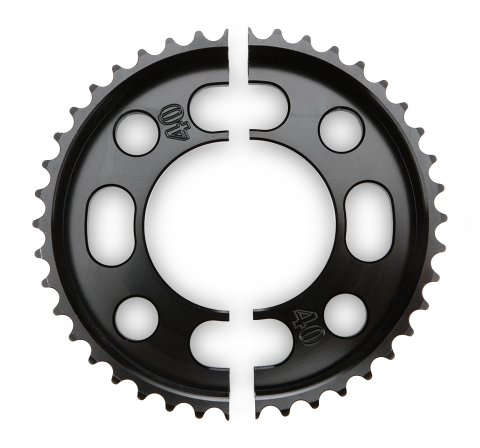 Axle Sprocket - 40 Tooth - 2.75 in Bolt Pattern - Aluminum - Black Anodized - Quarter Midget - Each