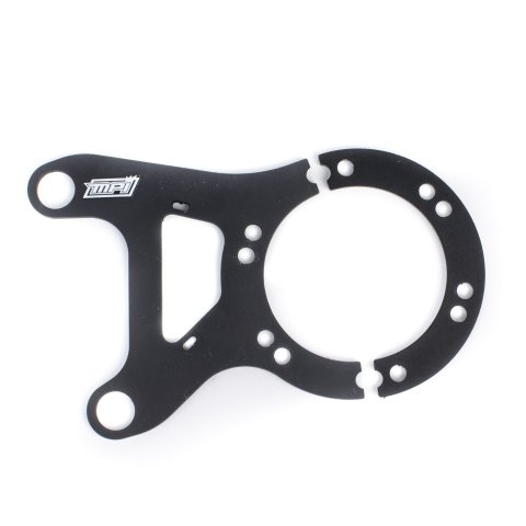 Button Bracket - Steering Wheel Mount - 2 Button - Aluminum - Black Anodized - MPI Steering Wheels - Each